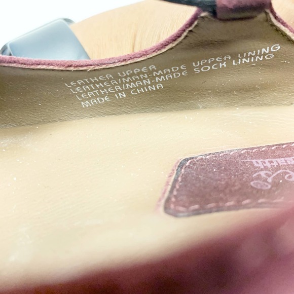 Earth Red Burgundy Essen Flats Ballet Shoes SZ 6.5 - Picture 5 of 7